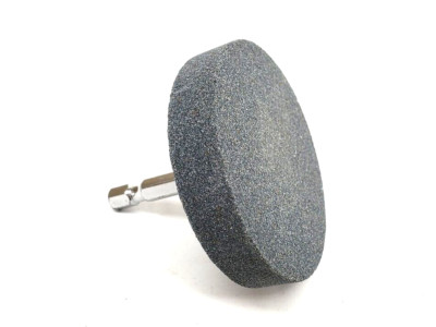Grinding Stone Wheel 2-1/2'' Dia x 1/2'' - ( 1/4'' Hex Shank Drill Bit Attachment)