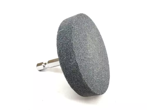 Grinding Stone Wheel 2-1/2" Dia x 1/2" - ( 1/4" Hex Shank Drill Bit Attachment)