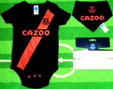 ??Everton FC??Authentic??Babys Away Kit Vest & Bib Set??12-18 Months??New??30??
