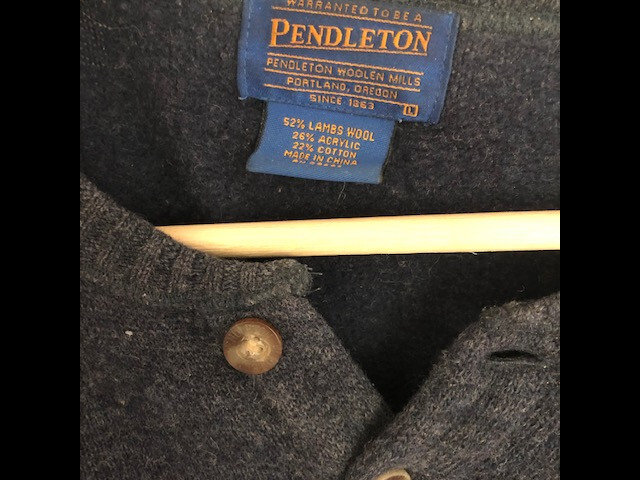 Pendleton Sweater- Wool, Dark Blue, lovely sweate… - image 4