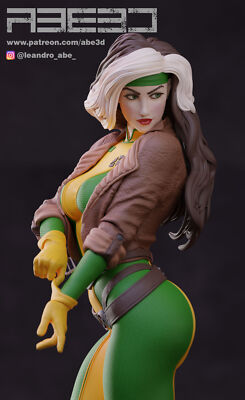 ROGUE, X-MEN, 1/4-1/24, FIGUR, UNBEMALT, 3D-DRUCK, STATUE, ABE3D, MFW