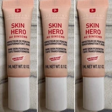 3 X Erborian Skin Hero Bare Skin Perfector 5 ml .1 fl oz Travel Size NEW