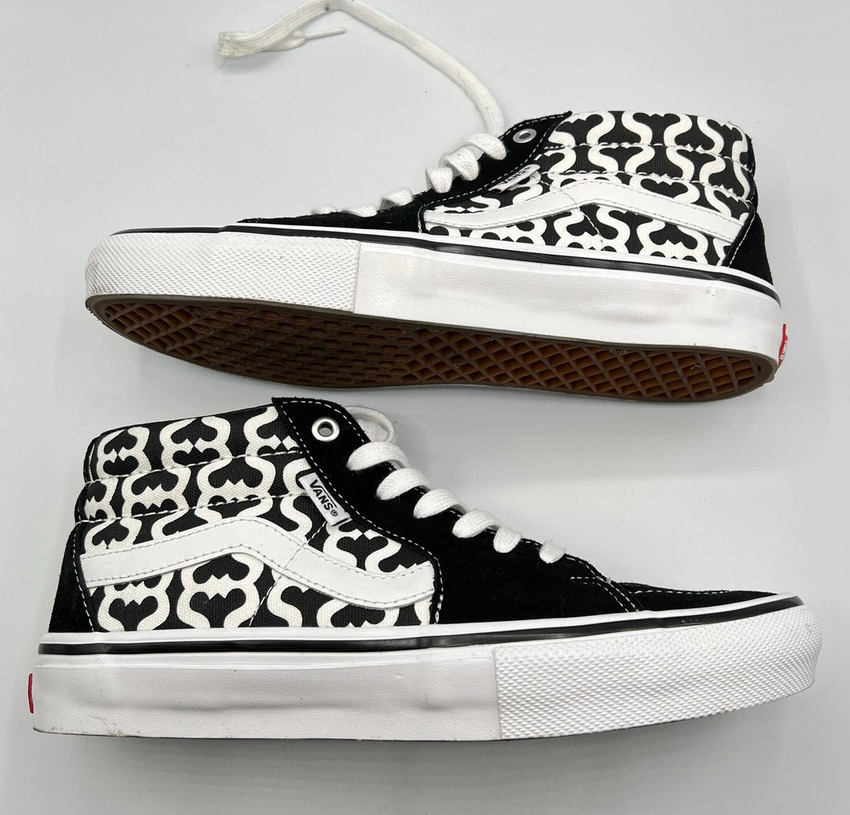 Vans Skate Grosso Mid Supreme Monogram S Logo Black 10