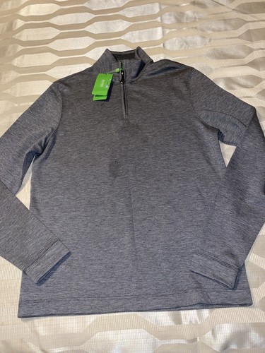 NWD $165 HUGO BOSS Gray HALF ZIP 
