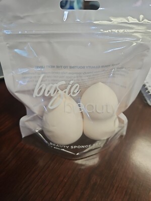 Basic Beauty Sponge Set   White/Cream   2 Piece Set