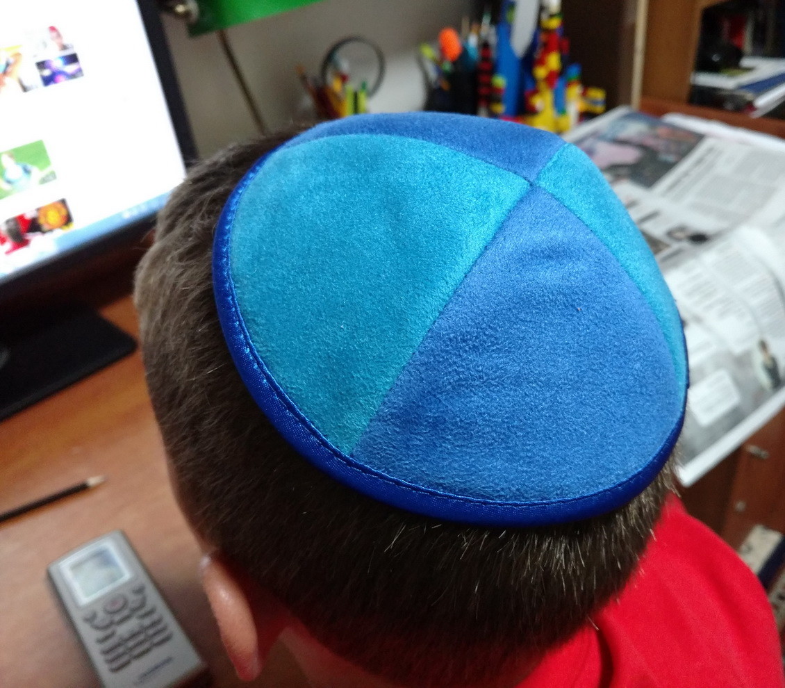 Nice Blue Velvet Kippah yamaka Jewish yarmulka kippa Small kipa Kids