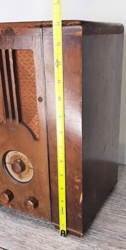 Antique Emerson 36 Radio Wood Tube Tombstone Radio 1930s Vintage Original Works - Picture 12 of 15