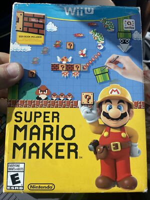 Super Mario Maker Big Box w/ Book (Wii U, 2015) Disc Complete CIB FAST SHIP