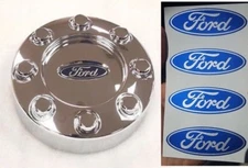 4pc FORD F-250 F-350 Center Cap Wheel Hub Logo Decal Stickers Emblem 2.5" x 1"