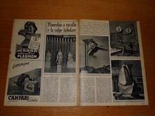 PESCIA COLLODI PINOCCHIO MOSTRA BOZZETTI DISEGNI 1953 ANNI 50 ARTICOLO CLIPPING