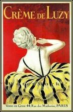 Creme De Luzy 1939 French Liquor Paris Vintage Poster Print Retro Style Art