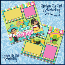 CINCO DE MAYO Premade Scrapbook Pages paper printed layout DBDS