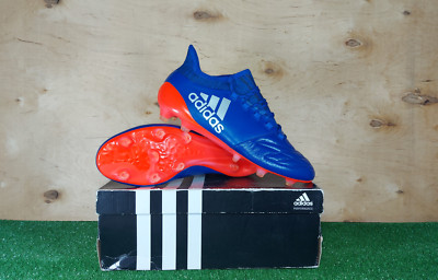 Adidas X 16.1 Leather FG BB1495 Elit Blue boots Cleats mens Football/Soccers