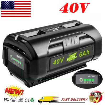 40V Li-ion Battery For Ryobi 40Volt 6000mah OP4050 OP40602 OP40261 OP4060 OP4030