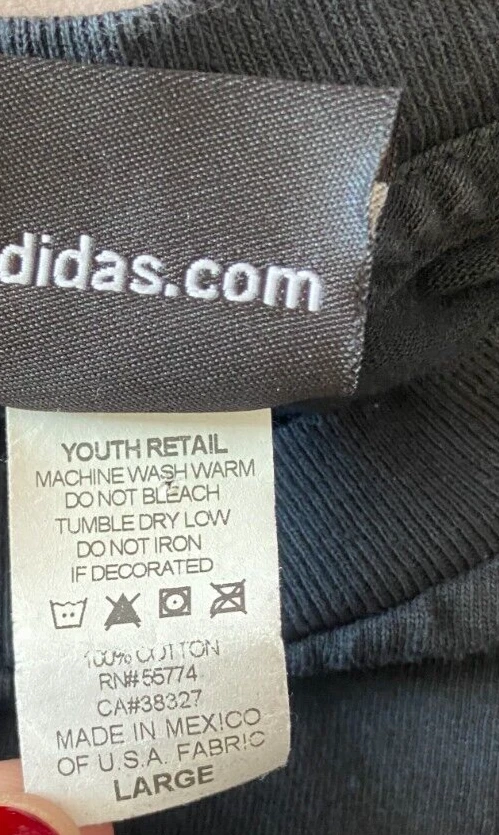 Camiseta Adidas Juvenil D.C. United Manga Larga Gráfica Algodón Talla L Foto 4 de 4