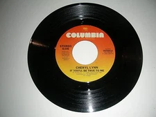 Cheryl Lynn - If You'll Be True ? In The Night    45  Vinyl  Columbia  NM 1981