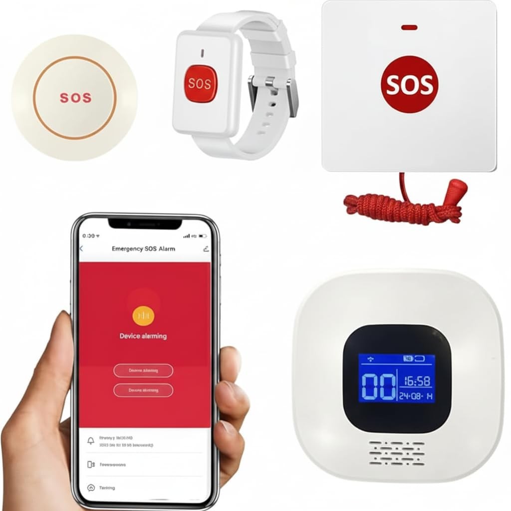 Voca Wireless Personal For Elderly Emergency Alarm Sos Button Panic Alarm Nurse