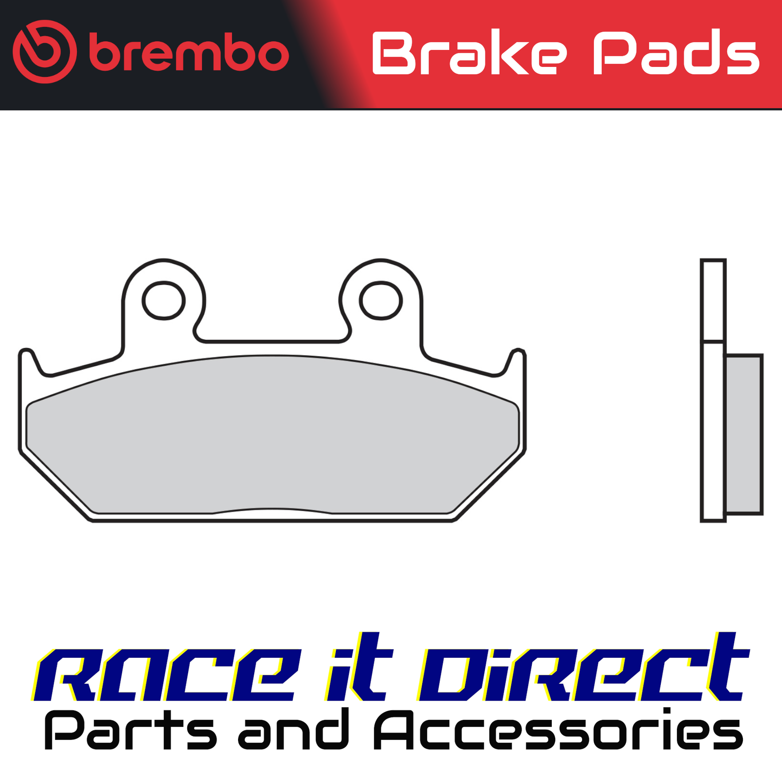 Brake Pads for CAGIVA E 750 ELEFANT 1994-1997 Front Sinter Street Brembo
