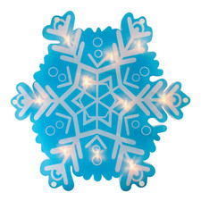 11.75 In. Lighted Snowflake Christmas Window Silhouette