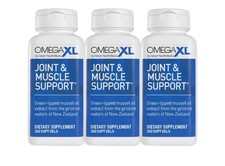 3Pack Omega XL 300 Capsules-Green Lipped Mussel Joint  Muscle Relief Supplement