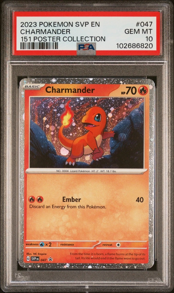Charmander Pokémon TCG Professional Sports Authenticator (PSA) Individual  Trading Card Games for sale