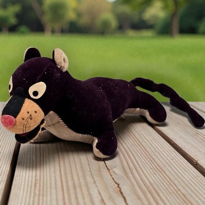 Vintage 1960s Jungle Book Bagheera velveteen Panther toy figure by GUND AS IS