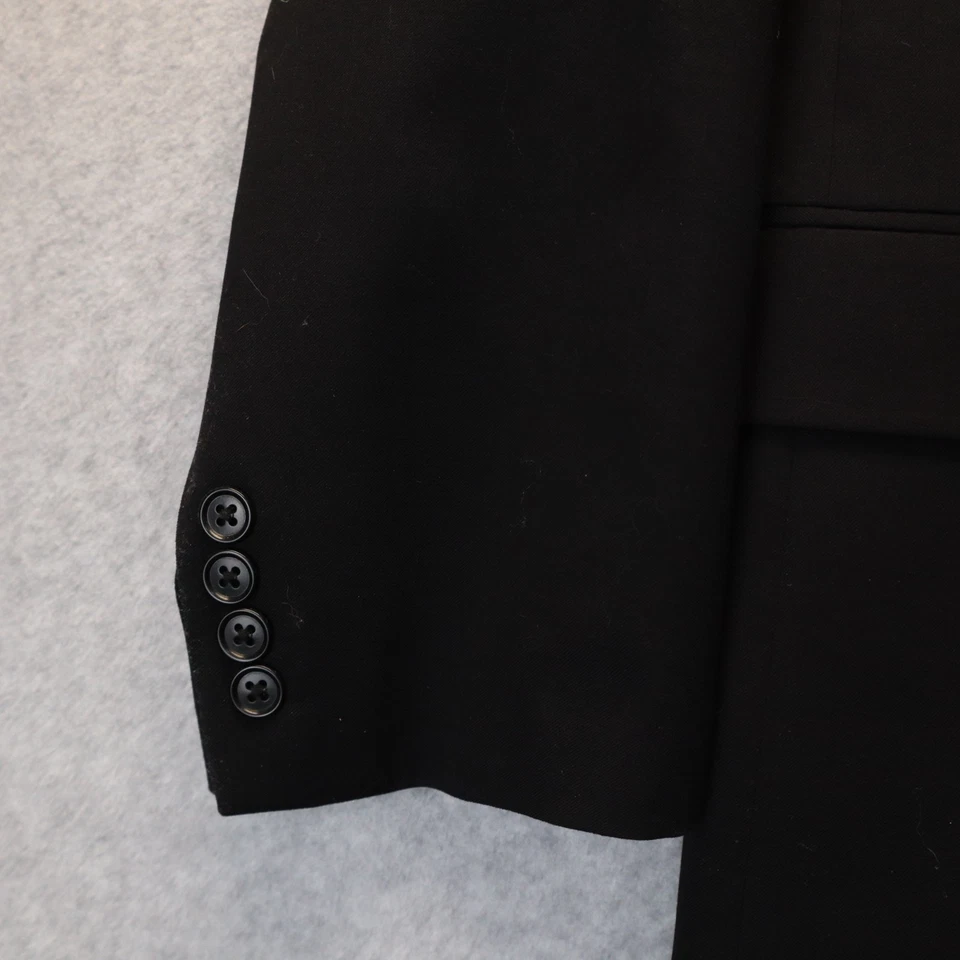 Костюм шерстяной мужской Calvin Klein Blazer 46R на 3 пуговицах куртка пальто официальный черный - Изображение 2 из 4