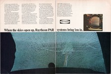 Raytheon Vintage Magazine Ad Aviation Radar Air Traffic Control 1976