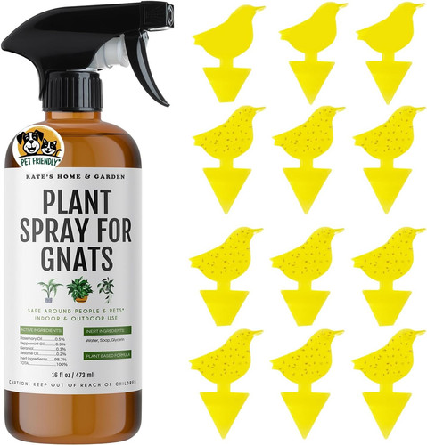 Kate's Home & Garden Plant Spray for Insects & Getting Rid of Gnats with 12...