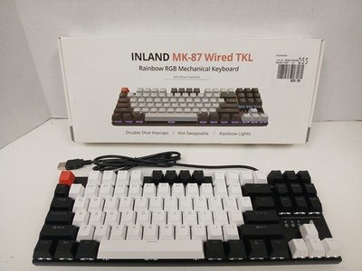 Inland MK-87 TKL RGB Wired Mechanical Gaming Keyboard With Brown Switches