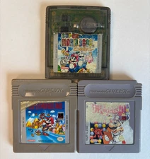 Lot of 3 Nintendo Game Boy Dr Mario Land Deluxe Rough Shape Tested & Works!