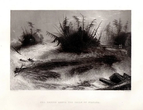 Rapids Falls of Niagara 1837 FREEPOST