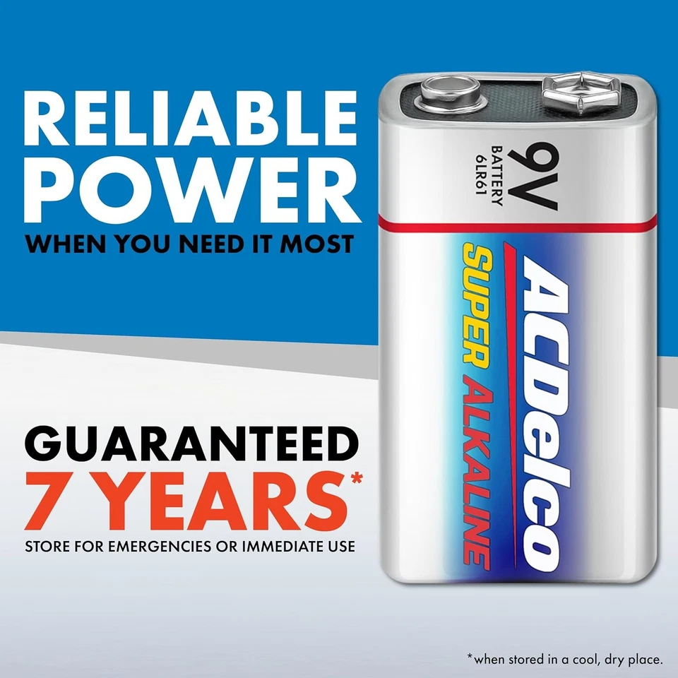 ACDelco 12-Count 9 Volt Batteries, Maximum Power Super 9  - Image 4 of 4