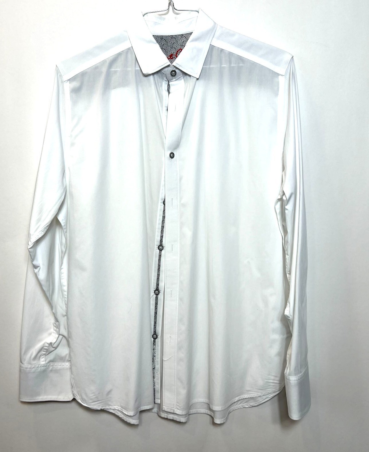 Robert Graham Solid White Button Down Shirt Size … - image 1