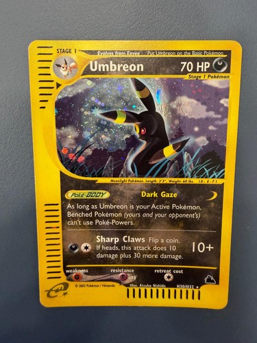 Pokemon Card Umbreon holo H30/H32 Skyridge ENG English Excellent EXCL Vintage