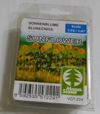 Model Scene VG7-224 Sunflowers 1/72 1/87 painted metal OO/HO Gauge