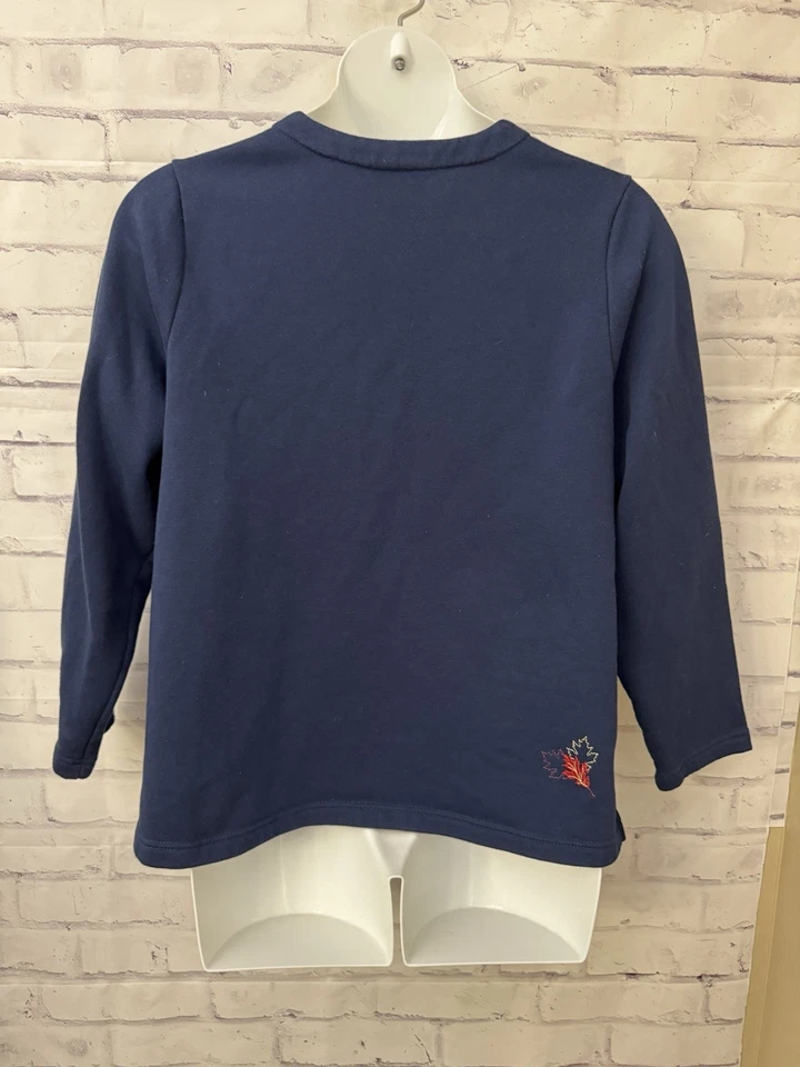 Breckenridge женщина 2 X Grandmacore Y2K толстовка Snap птицы листья опрятный карман - Изображение 4 из 4