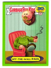 Off-The-Wall Paul GPK 2015 Garbage Pail Kids 30th Anniversary Card Green