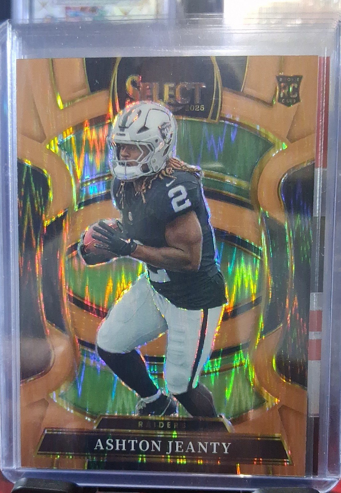 2025 Panini Select - Concourse Ashton Jeanty #4 Copper Shock Prizm /899 (RC)