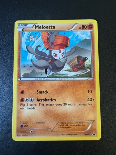 POKEMON TCG MELOETTA BW69 BLACK AND WHITE PROMO!!
