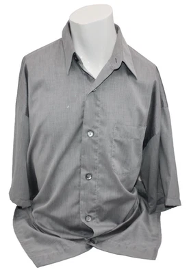 SIGNUM! HERRENHEMD FREIZEITHEMD 2XL HERREN KURZARM GRAU NEU! - Bild 1 von 4