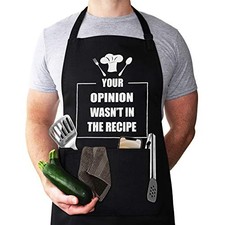 Funny Chef Apron, Mens apron, Funny Apron cooking for Men  Women with 2 Tool