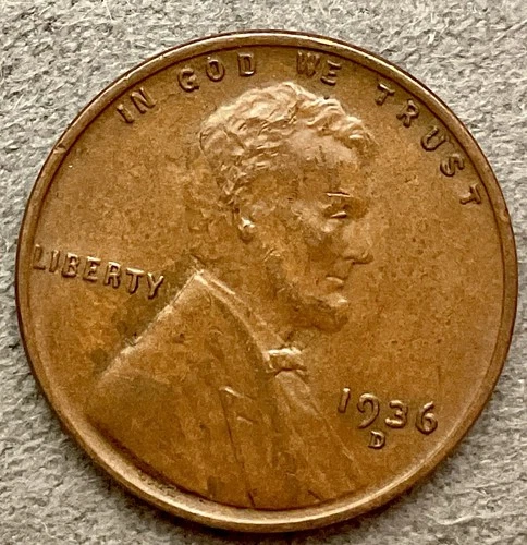 1936-D  Lincoln Wheat Cent - [XF EF] Extremely Fine - High Grade ~ B661