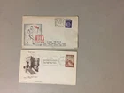 Two '40 Israel special covers with pictures and slogans