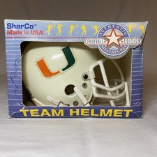 Mini casco vintage University of Miami Hurricanes SharCo Riddell NCAA