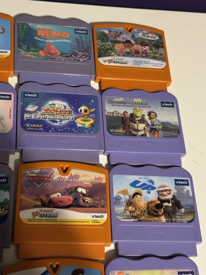 VTech V Smile Game Cartridges Large Lot of 30 Toy Story Cars Little Einsteins - Image 2 of 4