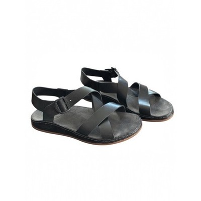 Chaco Wayfarer Leather NWOT Sandal Black Strappy Buckle Women's Sz 5 Boho Casual