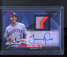 2025 Topps Update Jeremy Pena #AST-JP All-Star Stitches Auto /10 Astros