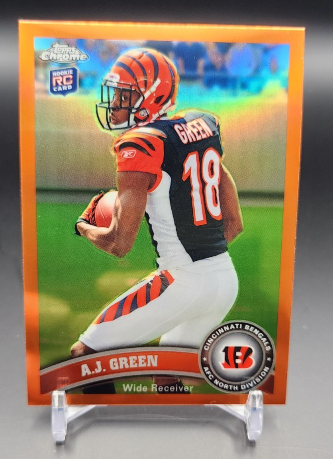 2011 Topps Chrome AJ Green RC Orange Refractor #150 Bengals Rookie