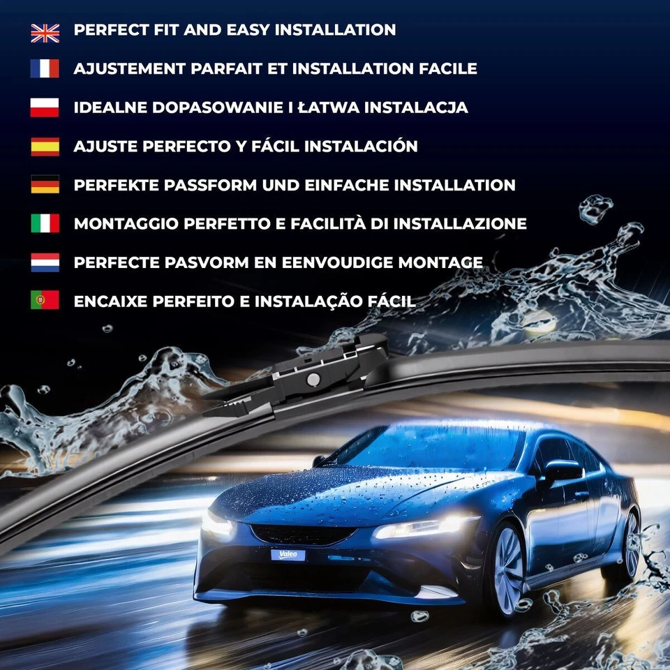 Valeo Wiper Blade VF440 Silencio Flat Set 580+475mm 23"+19" For Jaguar FX — 第 4/4 张图片